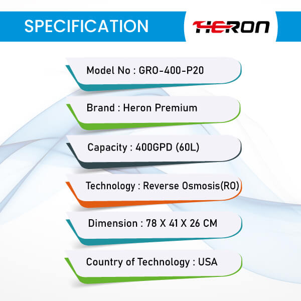 400-GPD-HERON-RO-PURIFIER-GRO-400-P20-Dimension