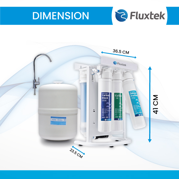 5-Stages-Fluxtek-Quick-Change-RO-Purifier-CFK4-Dimension