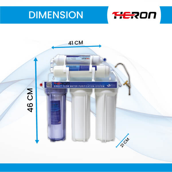 5-STAGES-Heron-WATER-PURIFIER-GWP-501-Dimension