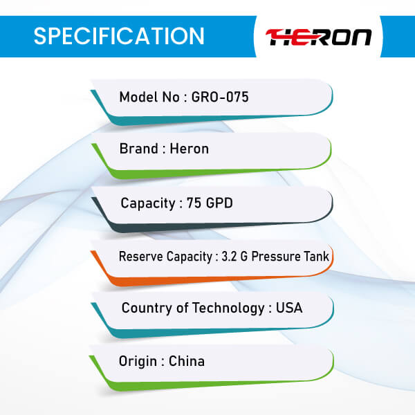 Heron-Gold-Mineral-RO-Water-Purifier-GRO-075-Specification