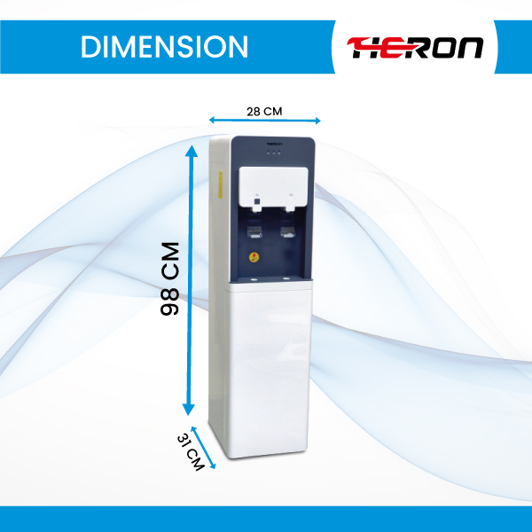 Heron-Inline-Water-Dispenser-KK-509-Dimension