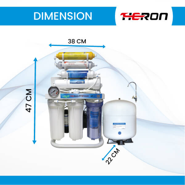 Heron-Premium-Infrared-RO-Purifie-HERON-PREMIUM-Dimension