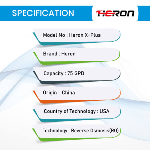Heron-X-Plus-RO-Water-Purifier-x-plus-Specification