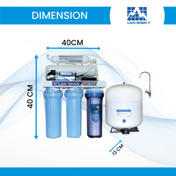 Lan-Shan-RO-Water-Purifier-LSRO-101-A-Dimension