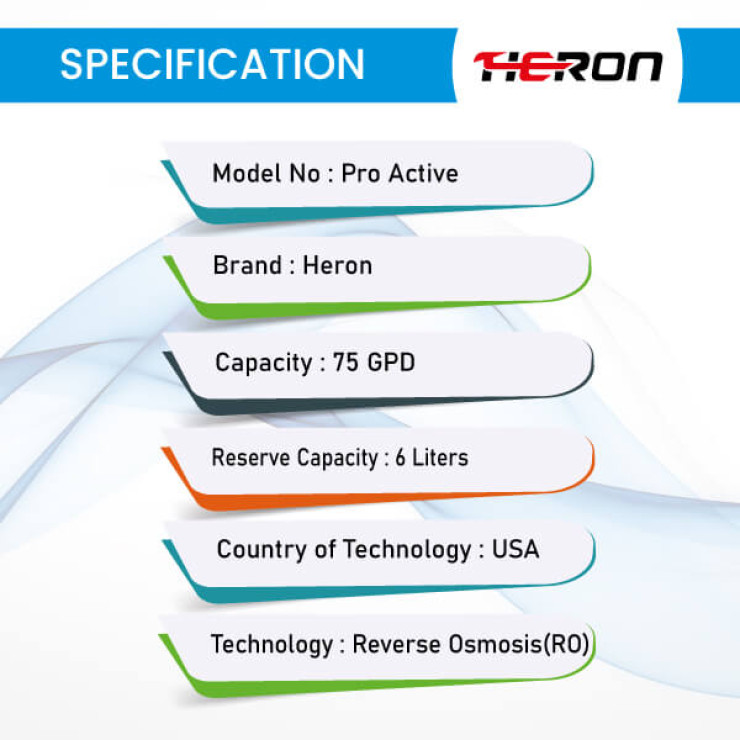 HERON-Pro-Active-RO-PURIFIER42-Pro-Active-Specification