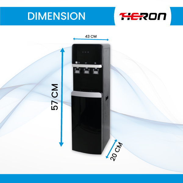 Standing-hot-cold-warm-heron-ro-Water-purifier-GRO-2300-Dimension