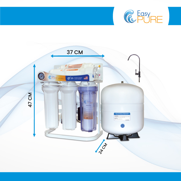 Standing-Type-RO-Water-Purifier-With-Cover-EX-75-Dimension