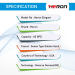 Heron 5-STAGES-HERON-ELEGANT-RO-PURIFIER-Specification