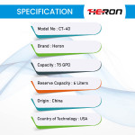 Heron RO Water Filter CT40 Blue