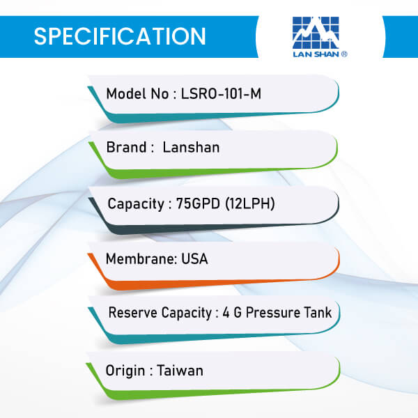 Undersink-Mineral-RO-Water-Purifier-LSRO-101-M-Specification